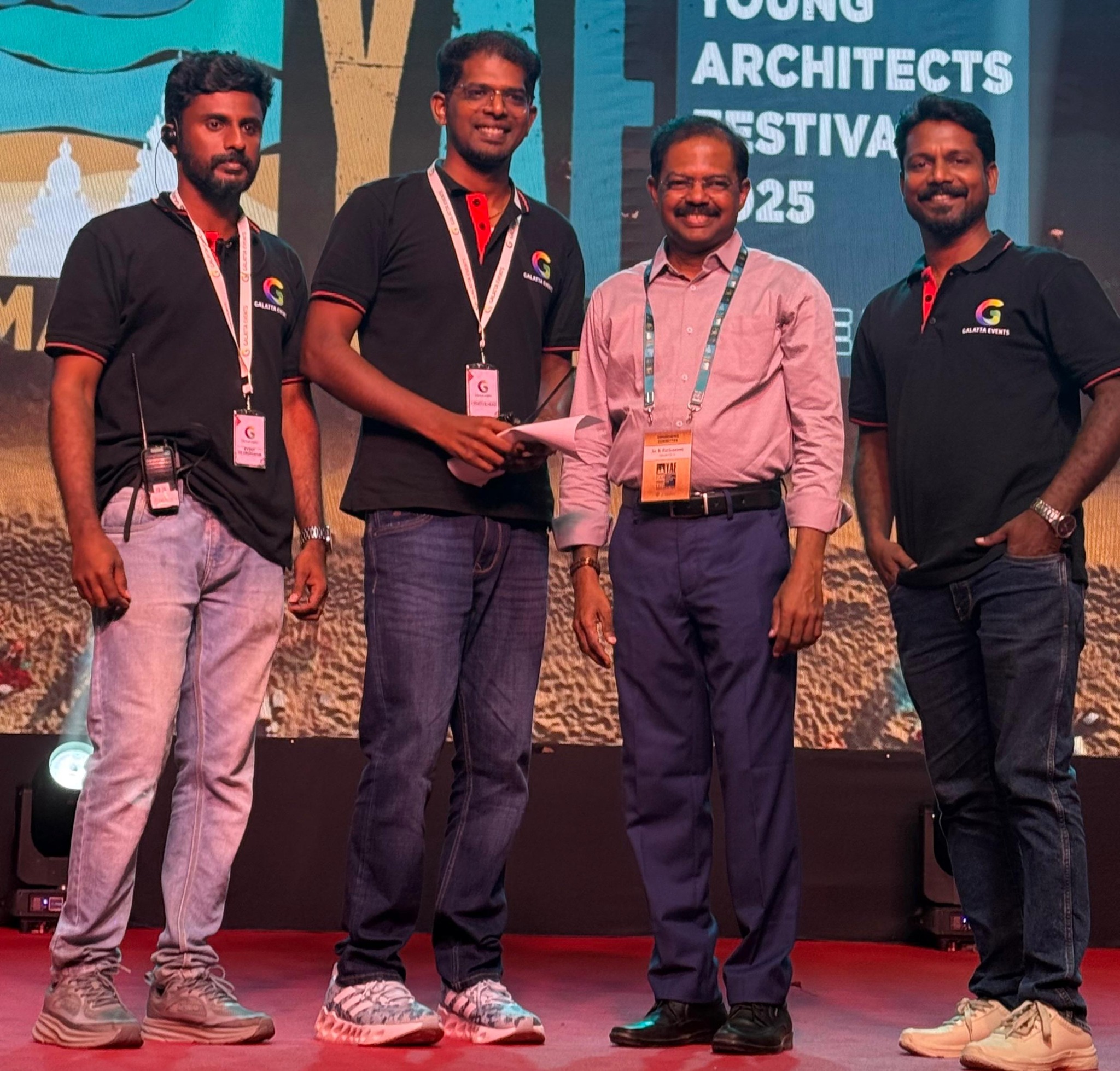 Galatta Events team on stage